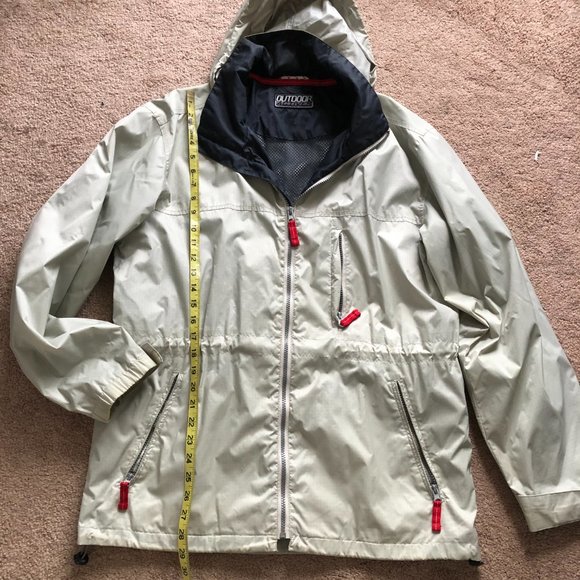 ANGELO LITRICO OUTDOOR ACTIVES MEN'S GRAY WINDBREAKER HOODED JACKET SIZE M DB - Picture 7 of 11